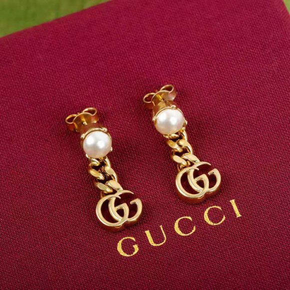 gucci pearl stud earrings